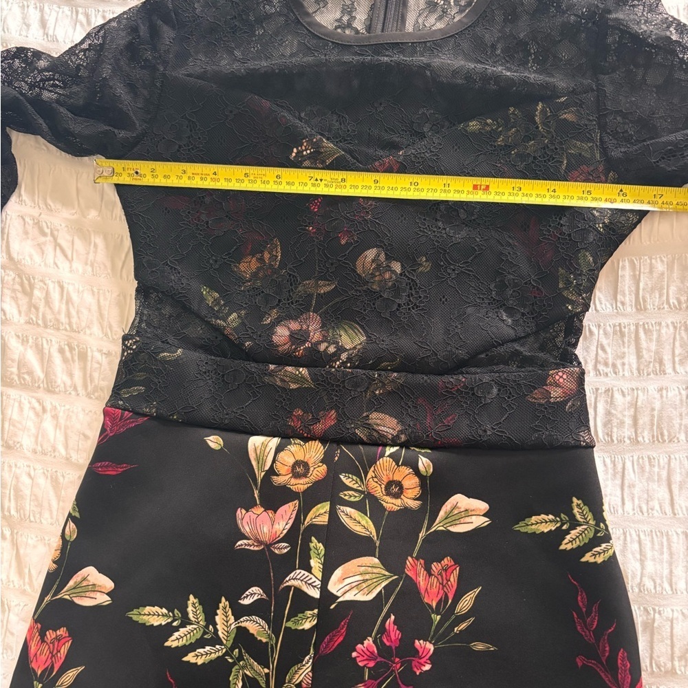 Guess Black Floral Lace Romper - Picture 8 of 10